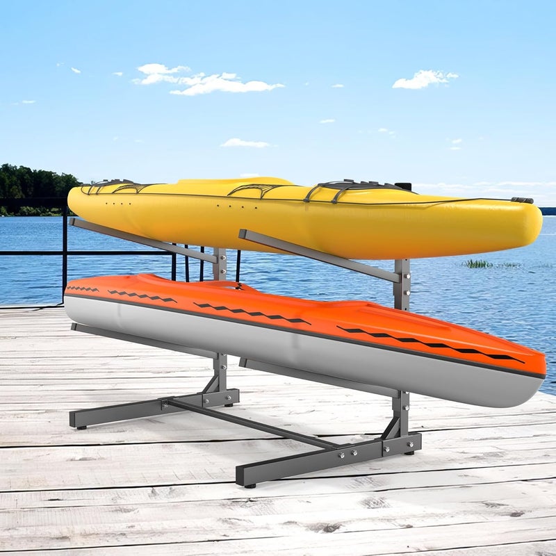 WALMANN Garage Kayak Rack, Heavy-Duty Metal Kayak Storage Rack Adjustable Freestanding Kayak Stand - Image 1